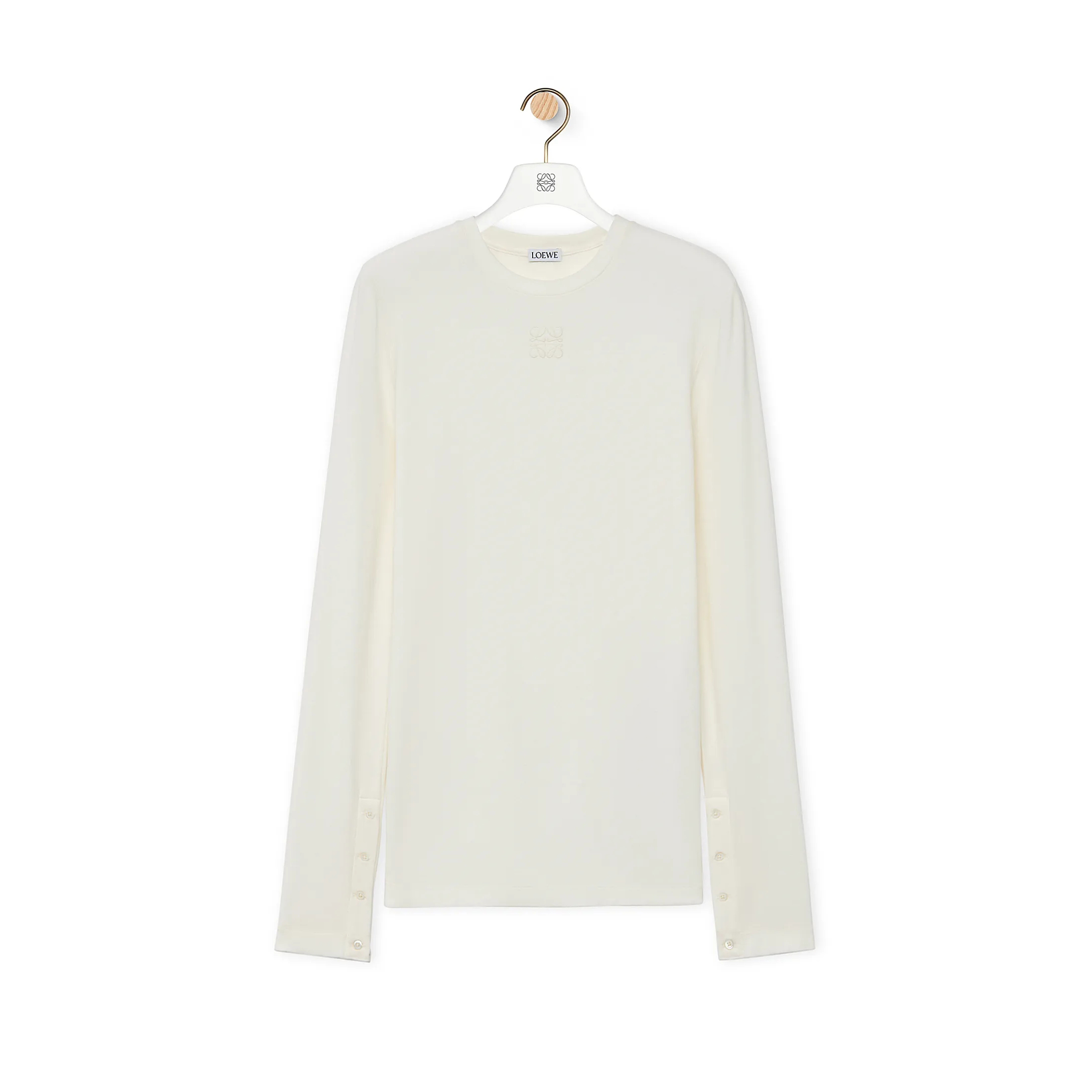 Loewe Long Sleeved Cotton Bottom Shirt #nigo96466