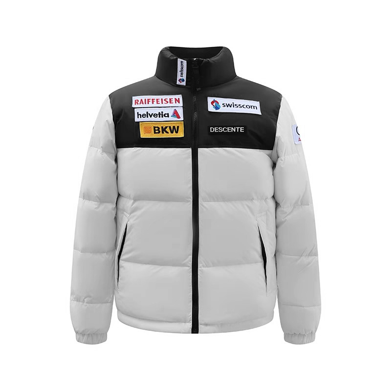 Descente Ski Style Printed Long Sleeved Down Cotton Jacket #nigo96465