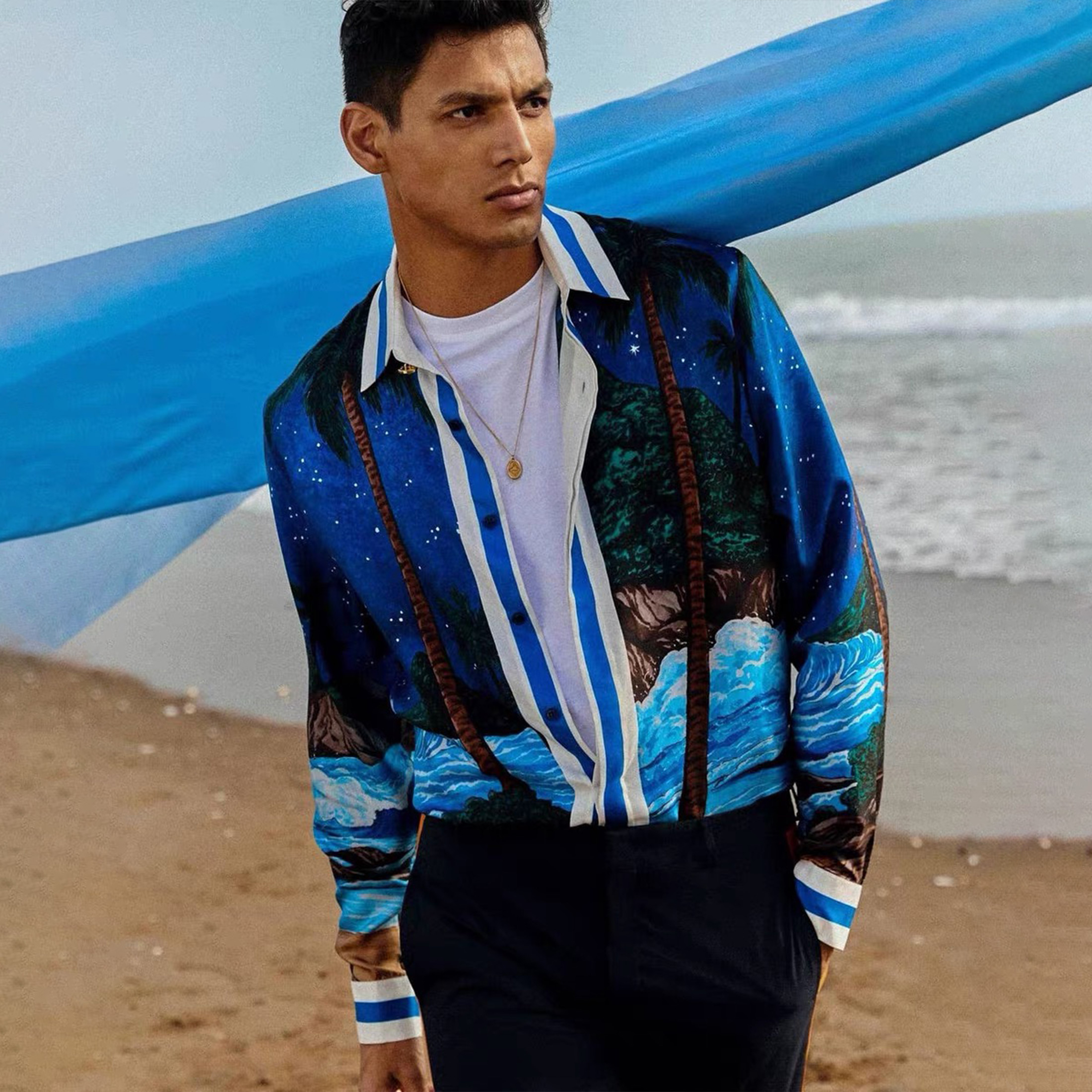 Casablanca Printed Long Sleeve Shirt Ngvp #nigo6596