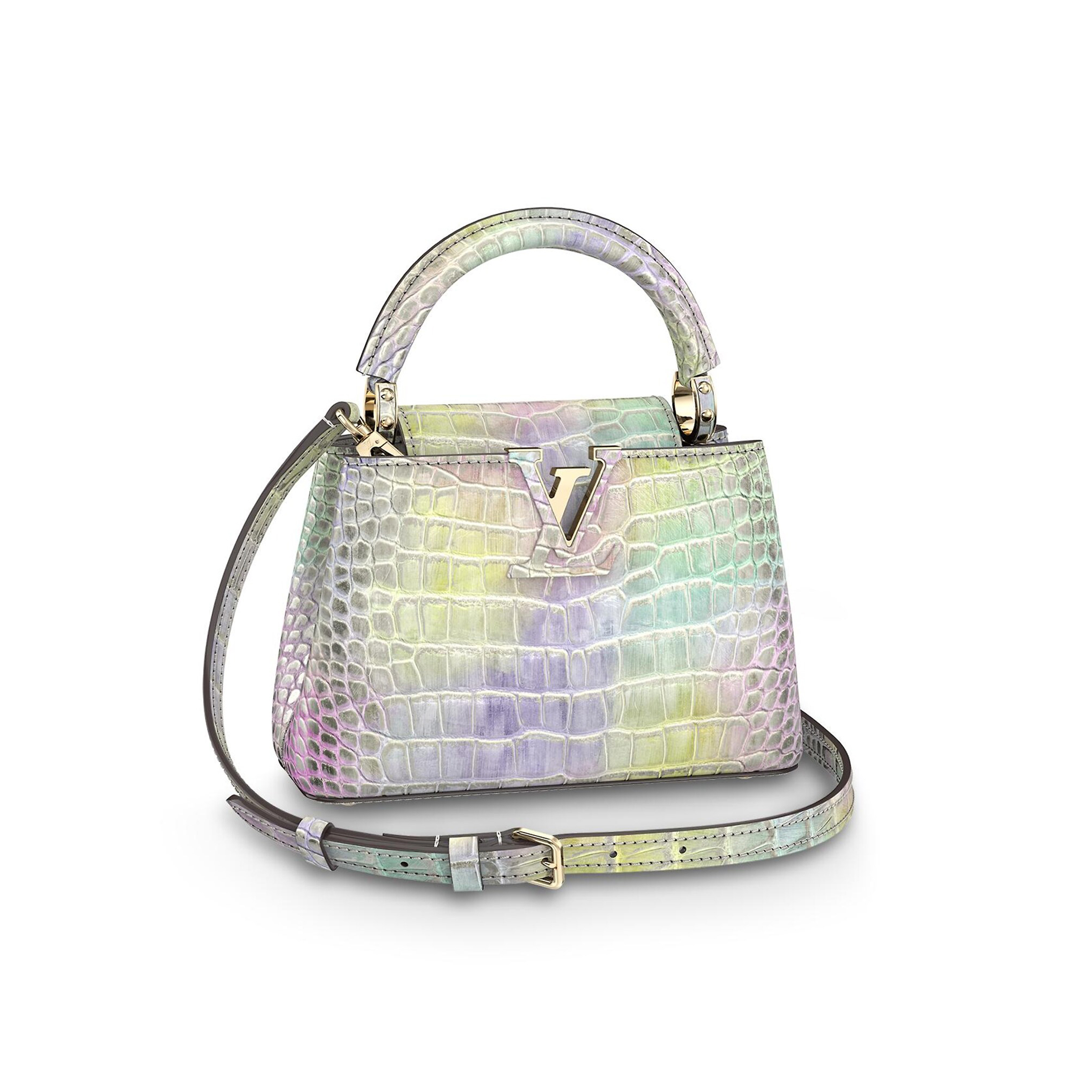 Louis Vuitton Capucines Mini Leather Color Gradient Handbag Bag #nigo21832