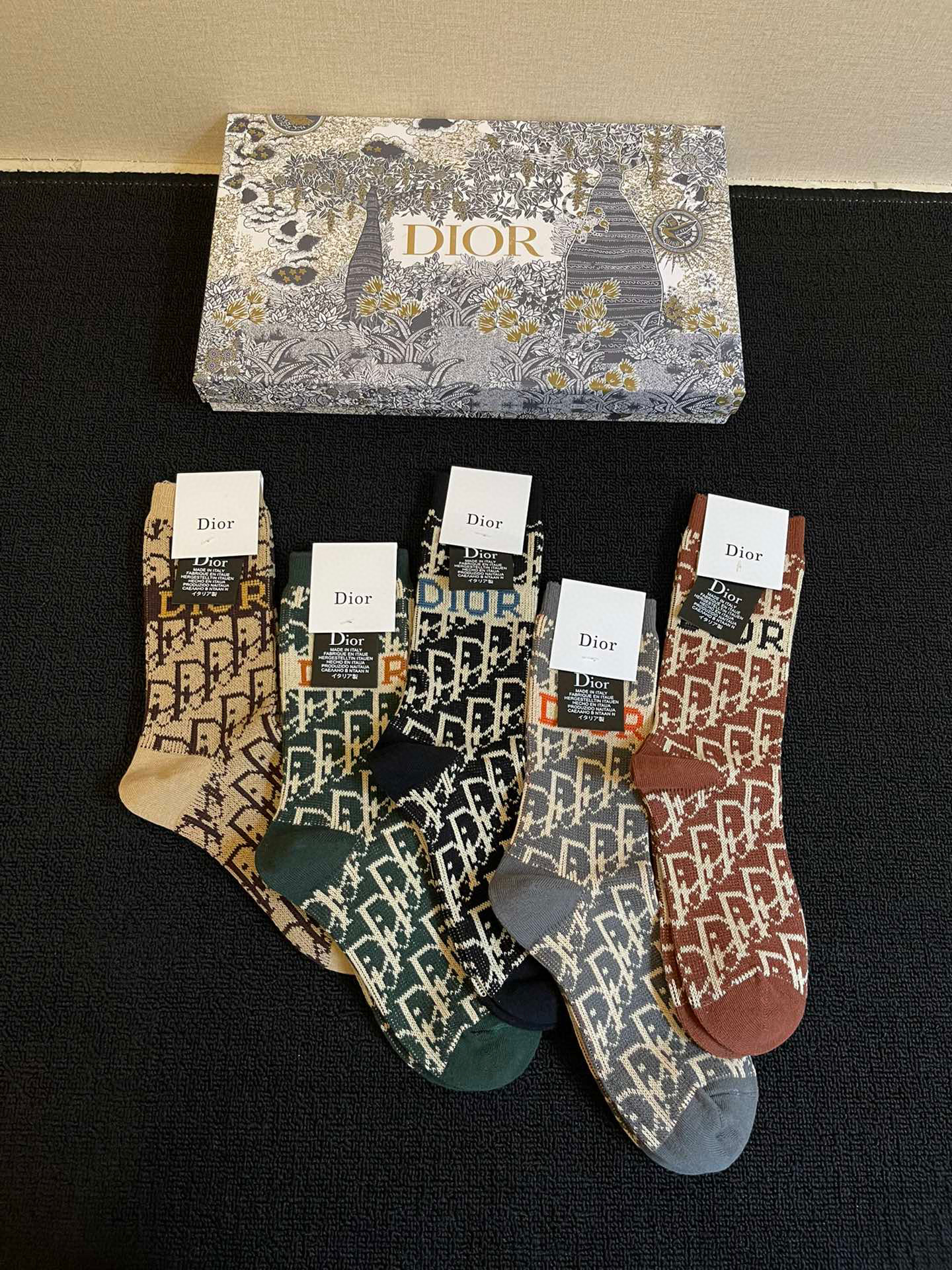 Dior Copy Socks 5-in-1 Set With Box #nigo96486