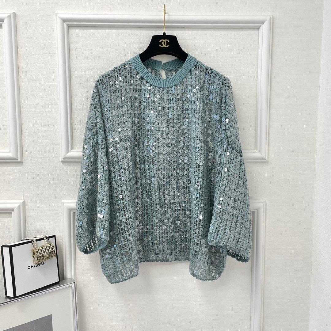 Brunello Cucinelli Sequin Embellished Pullover Sweater Ngvp #nigo6614