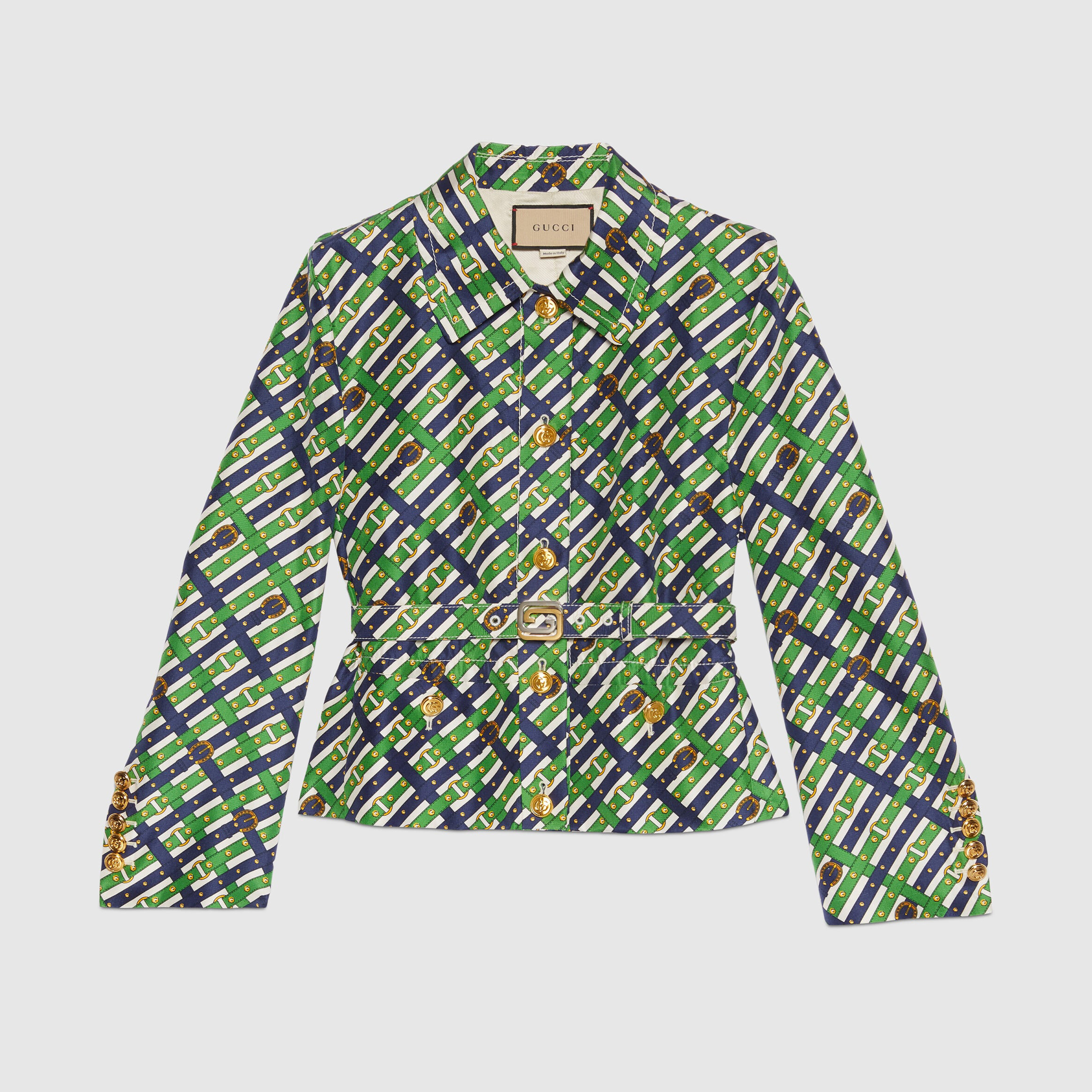 Gucci Green waistband shirt jacket #nigo21825