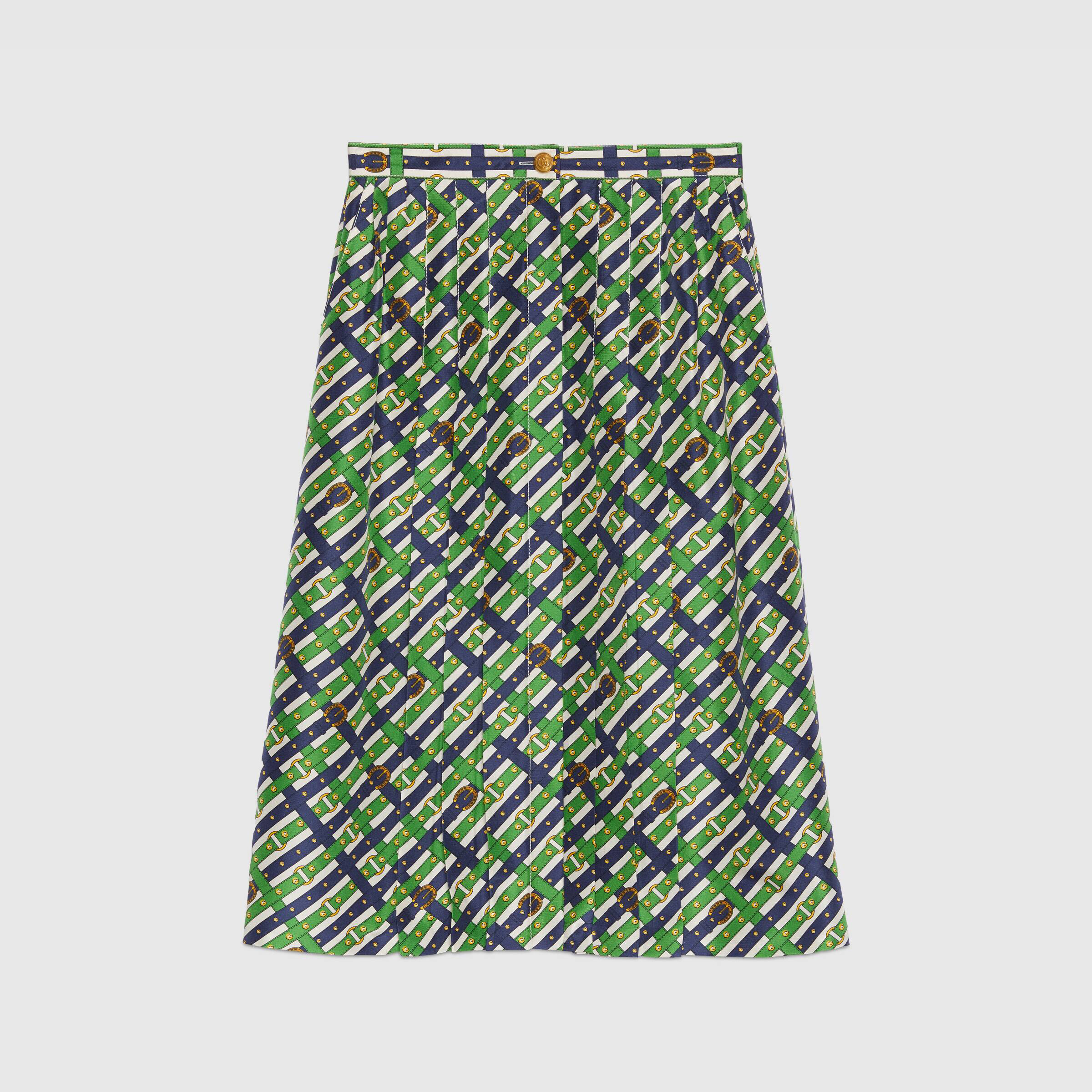 Gucci Waistband Plaid Printed Skirt #nigo21827