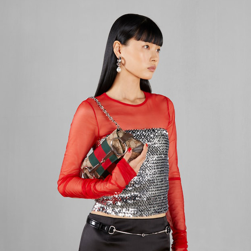 Gucci Horsebit Chain Portable Chain Underarm Bag #nigo21831