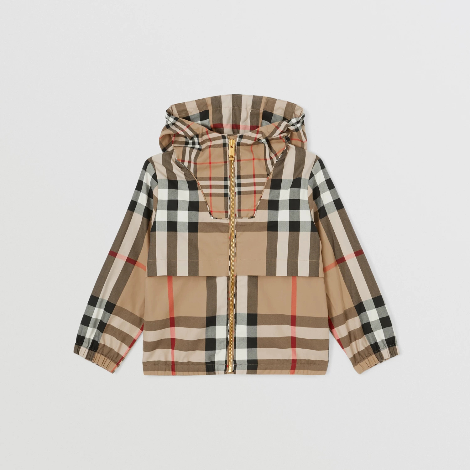 Burberry Kid's Checkered Hooded Jacket Coat #nigo31545