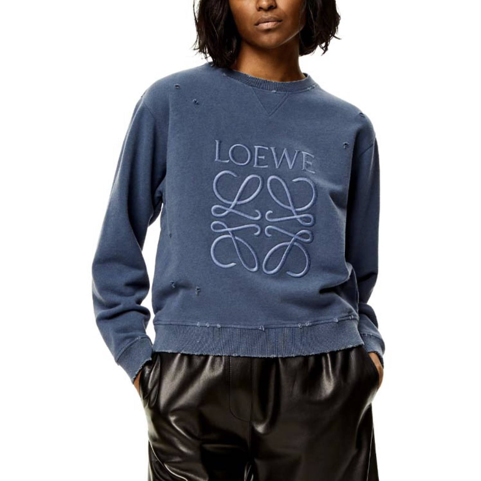 Loewe Embroidered Logo Crew Neck Sweatshirt #nigo96512