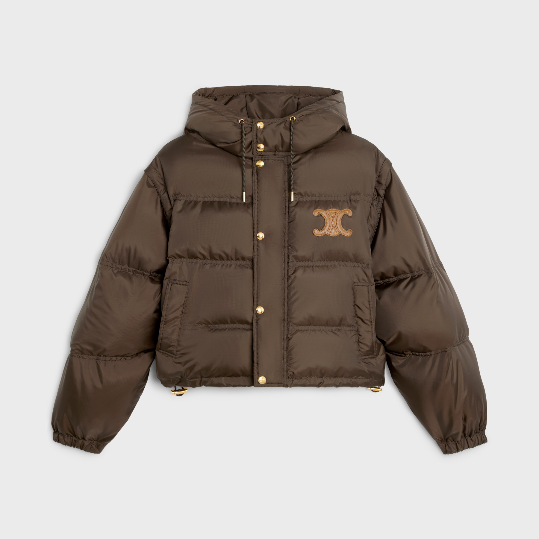 Celine Long Sleeved Hooded Down Cotton Jacket #nigo21839