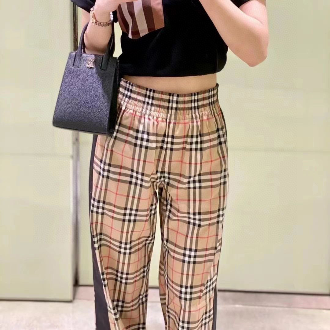 Burberry Stretch Plaid Casual Pants #nigo96529