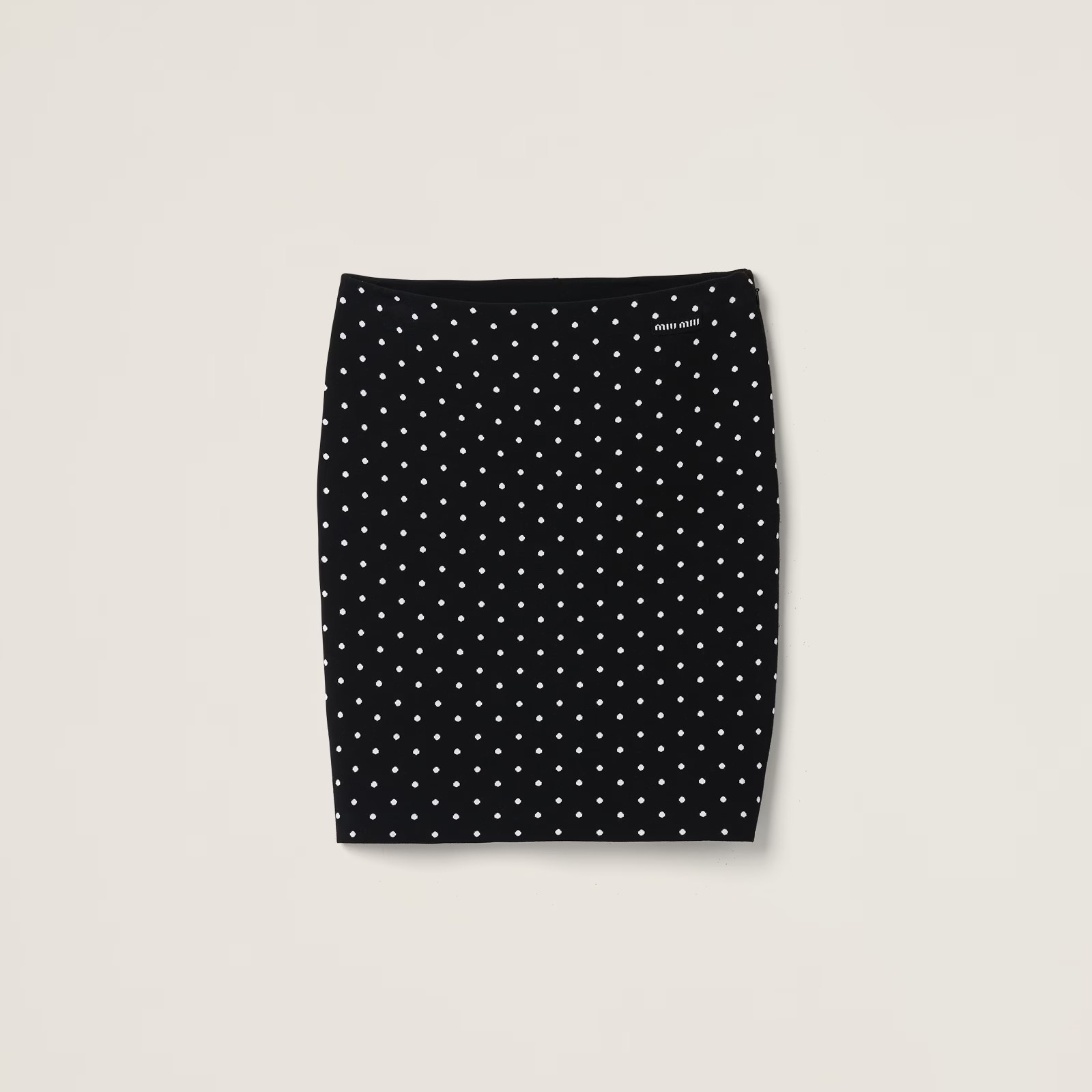 MiuMiu Black Spotted Skirt #nigo96521