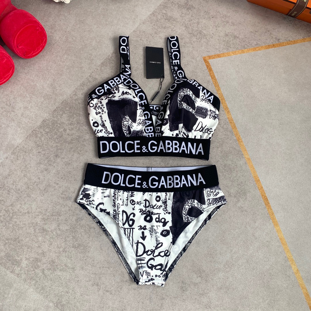 Dolce&Gabbana Printed Tank Top Shorts Set Swimwear #nigo21853
