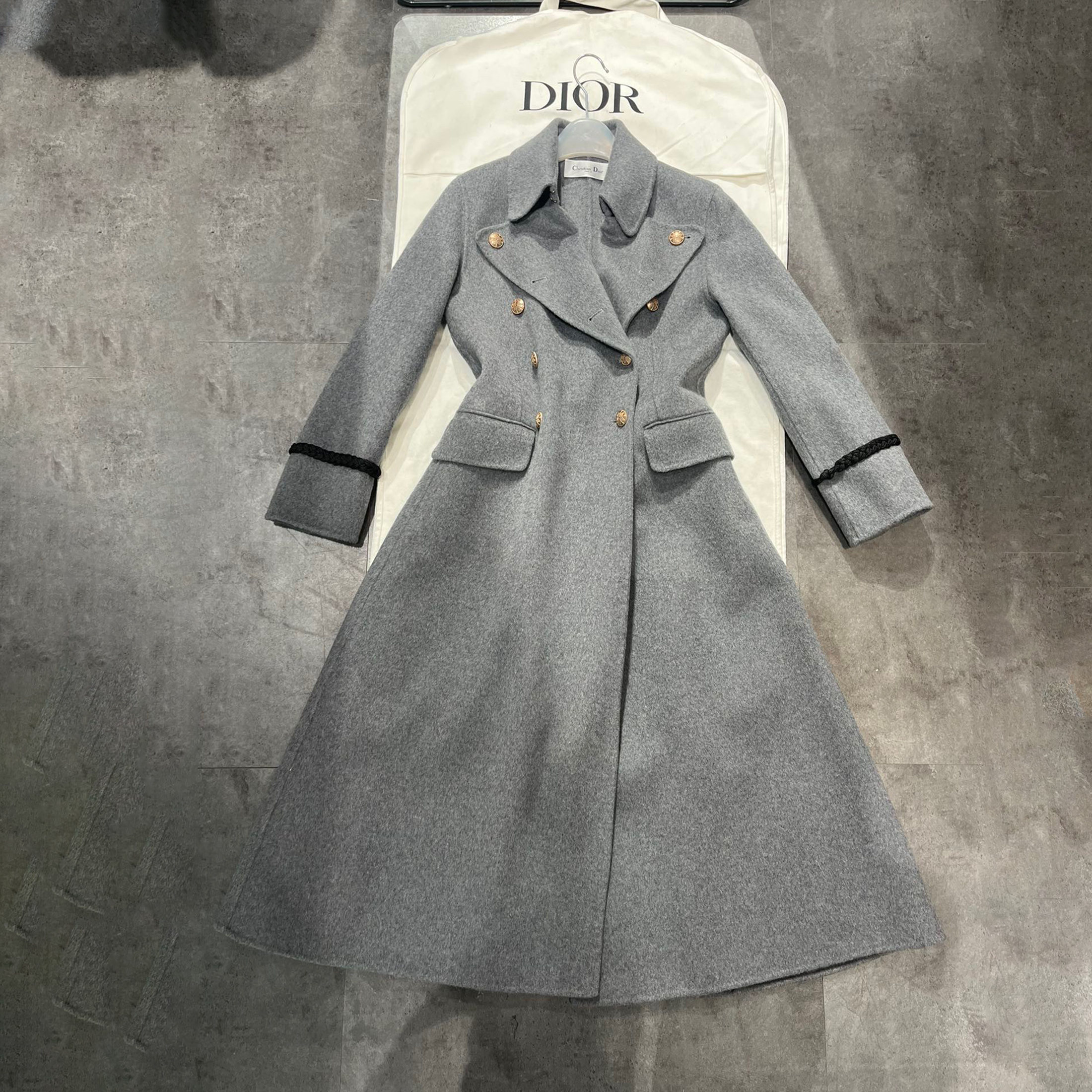 Dior Waisted Reversible Long Coat Jacket Ngvp #nigo6632