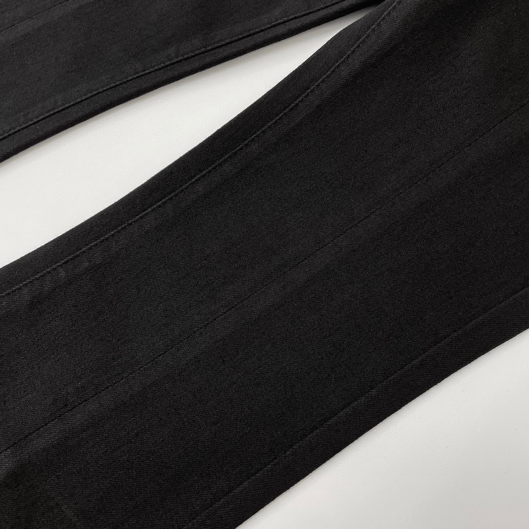 Loewe Black Elastic Denim Pants #nigo21847