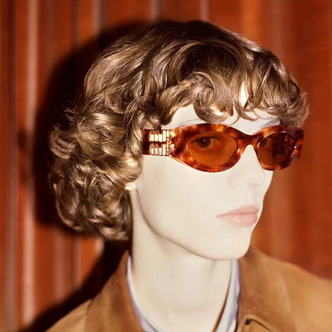 MiuMiu Fashionable Sun Shading Decorative Sunglasses #nigo21852
