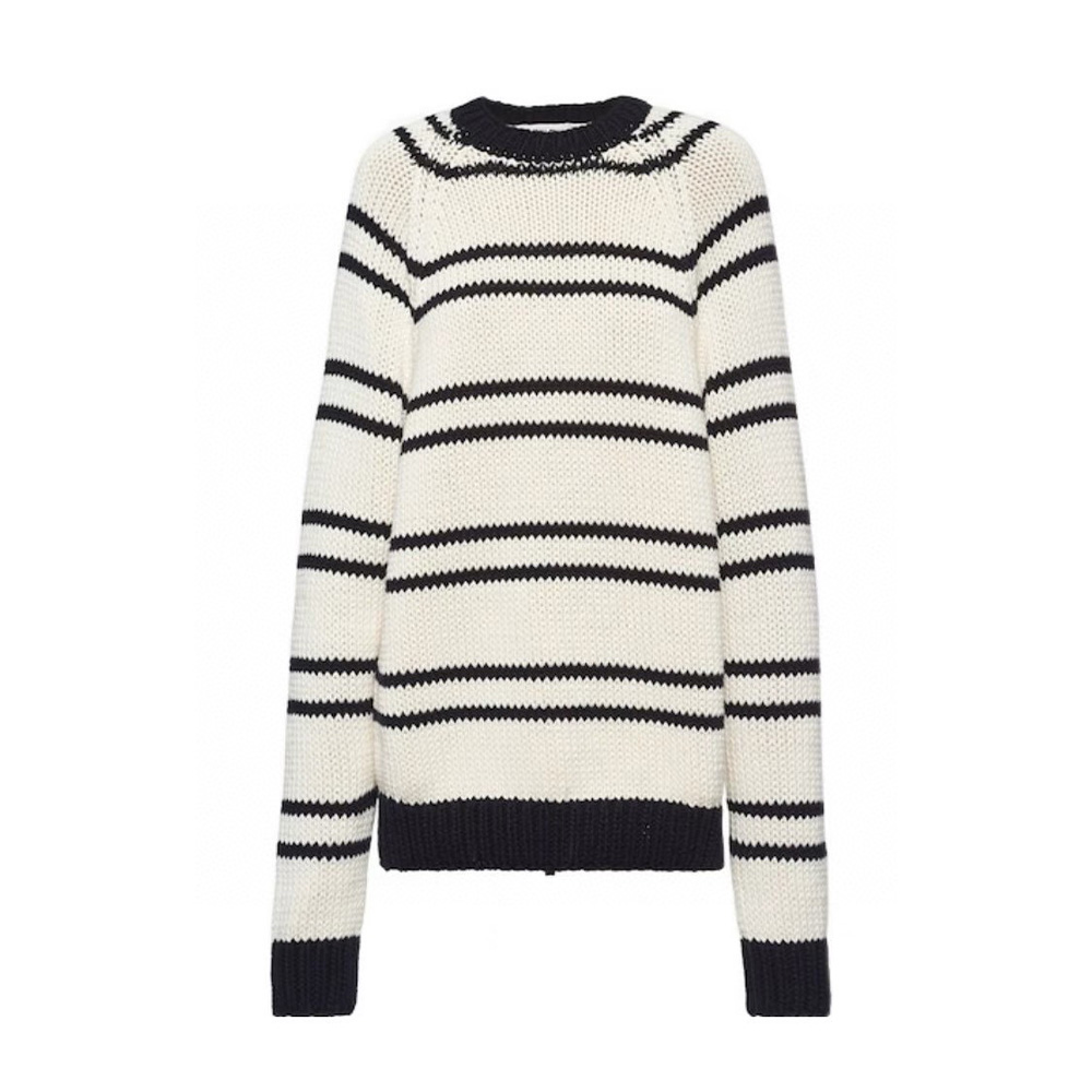 MiuMiu Striped Printed Cotton Sweater Ngvp #nigo6649