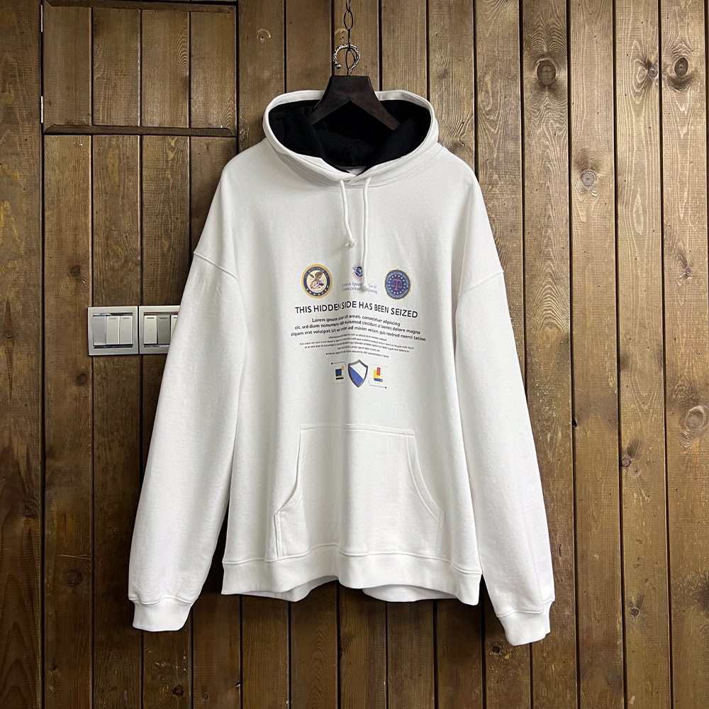 Vetements Letter Print Hooded Sweatshirt Ngvp #nigo6663