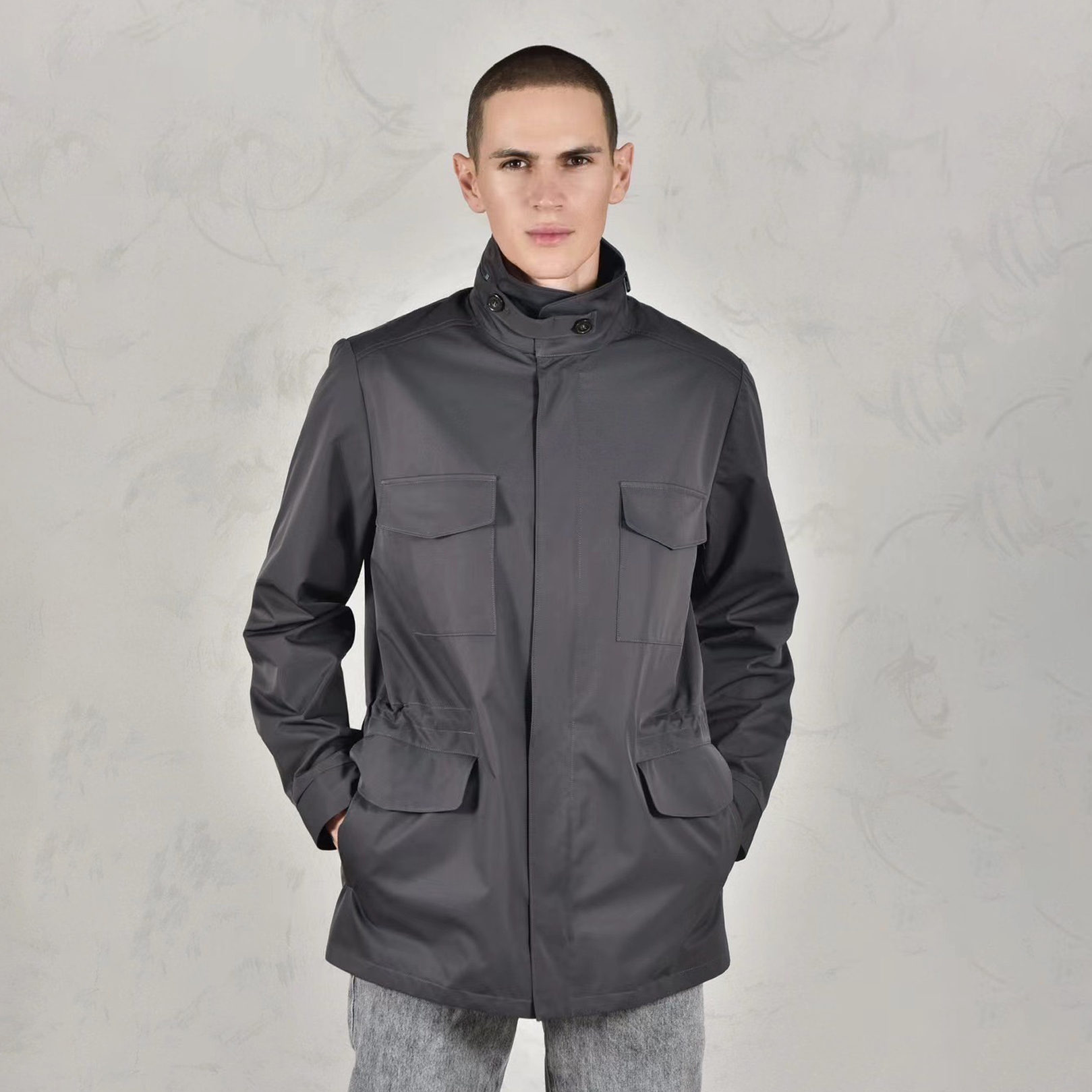 Loro Piana Standing Collar Long Sleeved Jacket #nigo21867