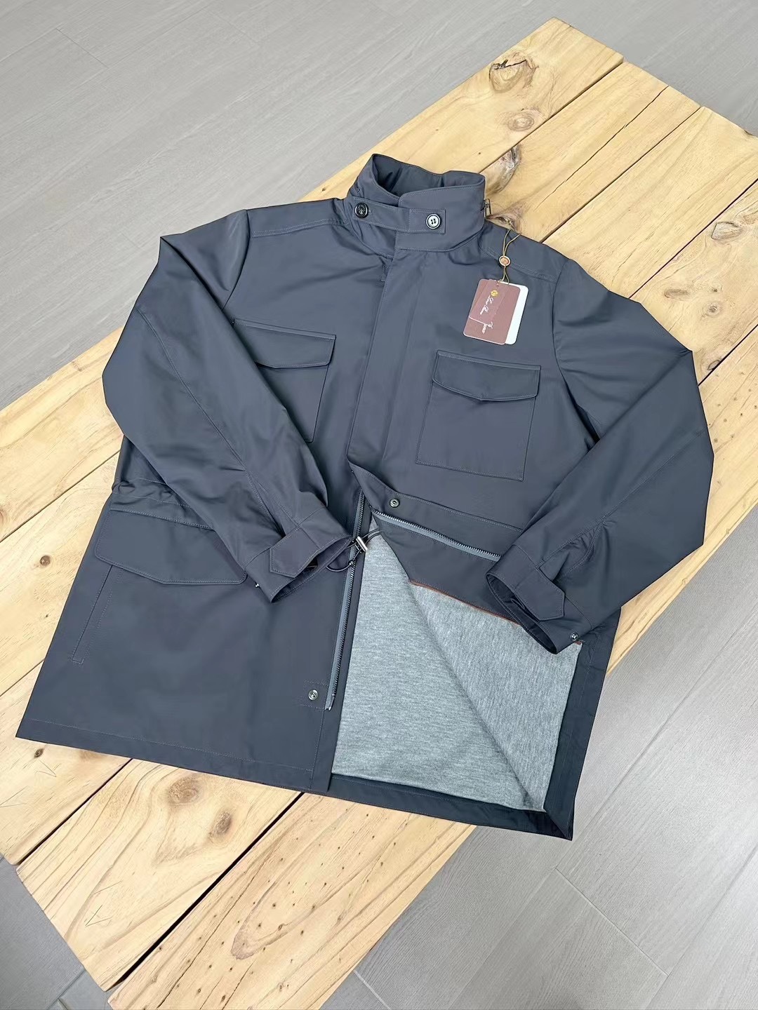 Loro Piana Standing Collar Long Sleeved Jacket #nigo21867