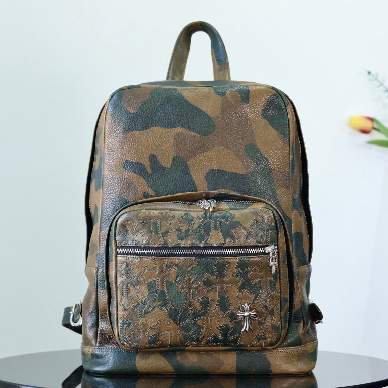 Chrome Hearts Grade Leather Printed Backpack Bag #nigo21876