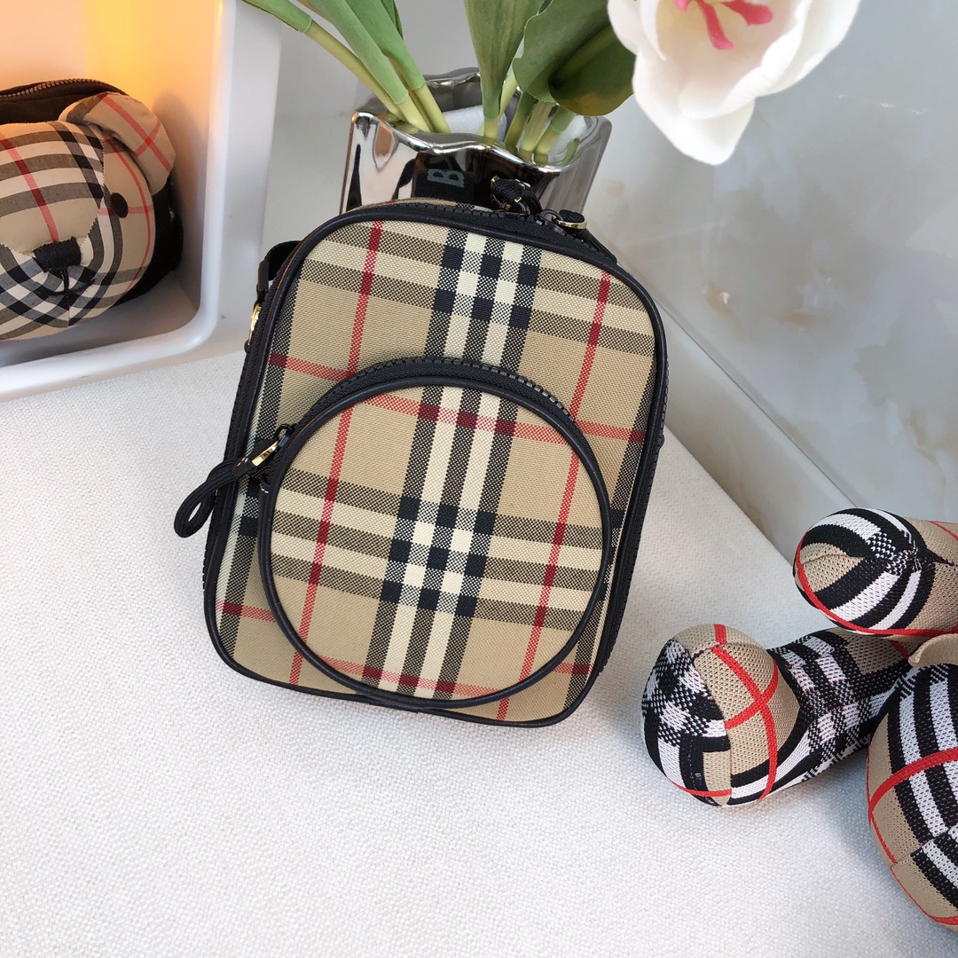 Burberry Kid's Check Crossbody Bag #nigo31188