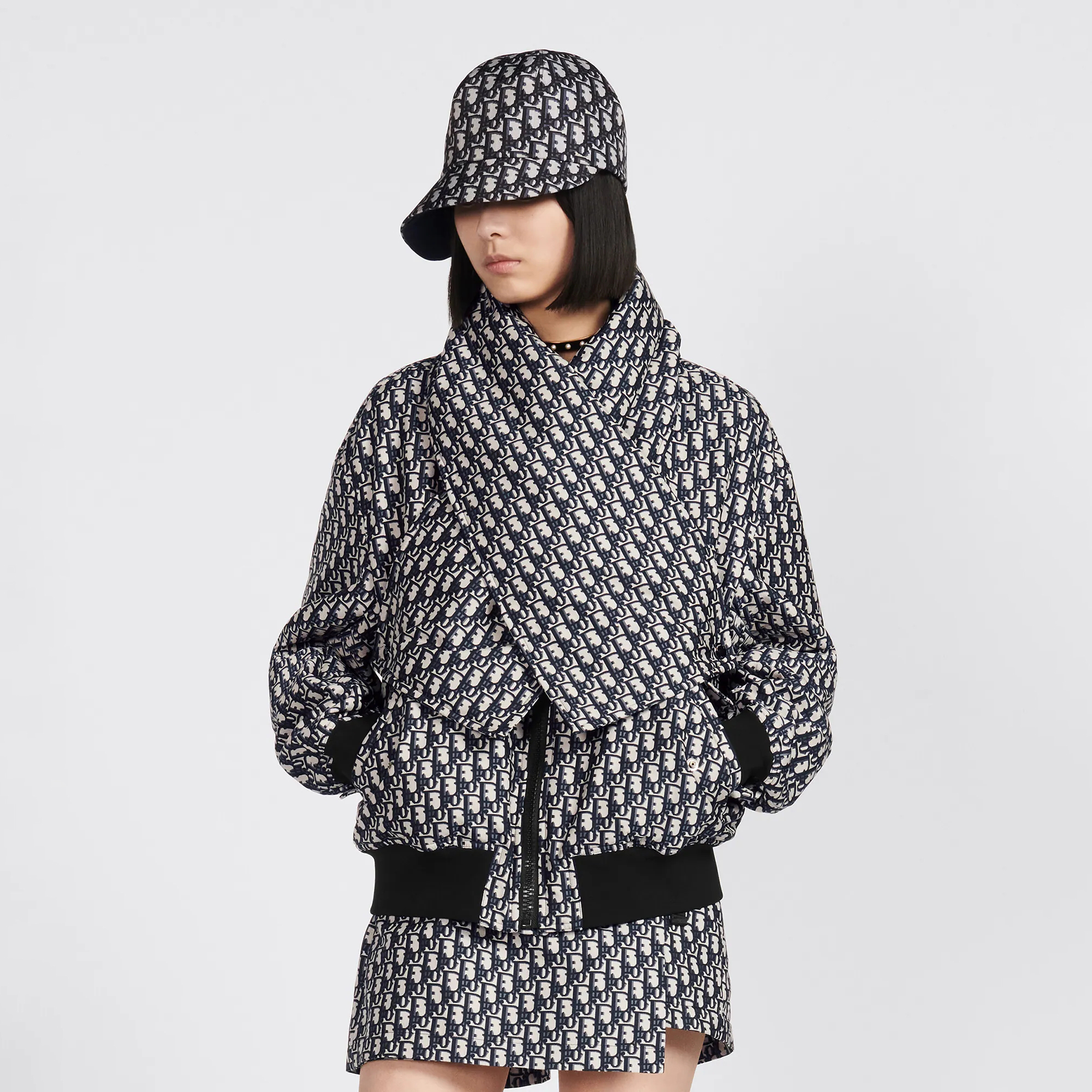 Dior Bomber Jacket With Criss Cross Collar #nigo96548