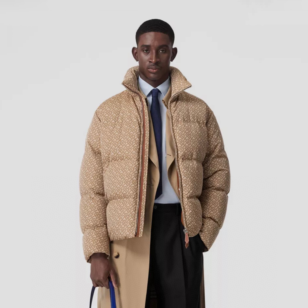 Burberry Full Printed Old Flower Puffer Down Jacket #nigo96543