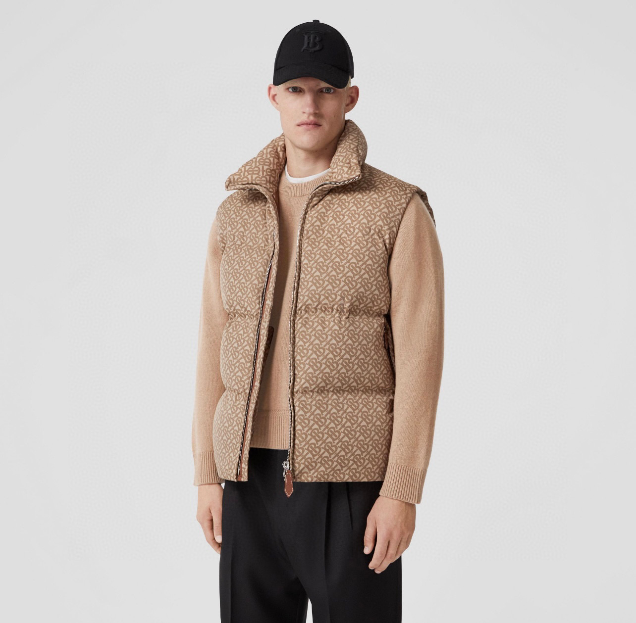 Burberry Full Printed Old Fashioned Puffer Down Vest #nigo96544