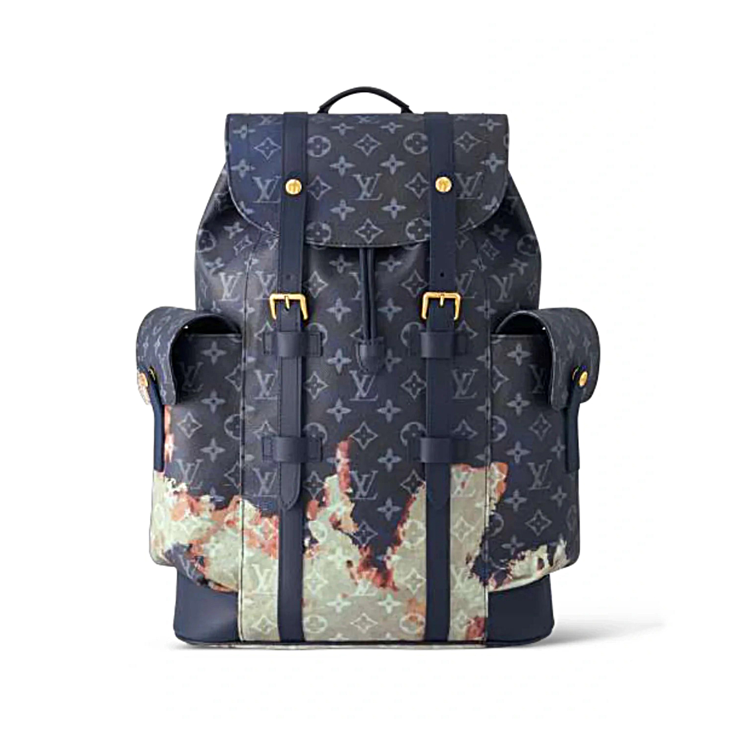 Louis Vuitton Christopher Blue Leather Backpack Bag Bags #nigo96562