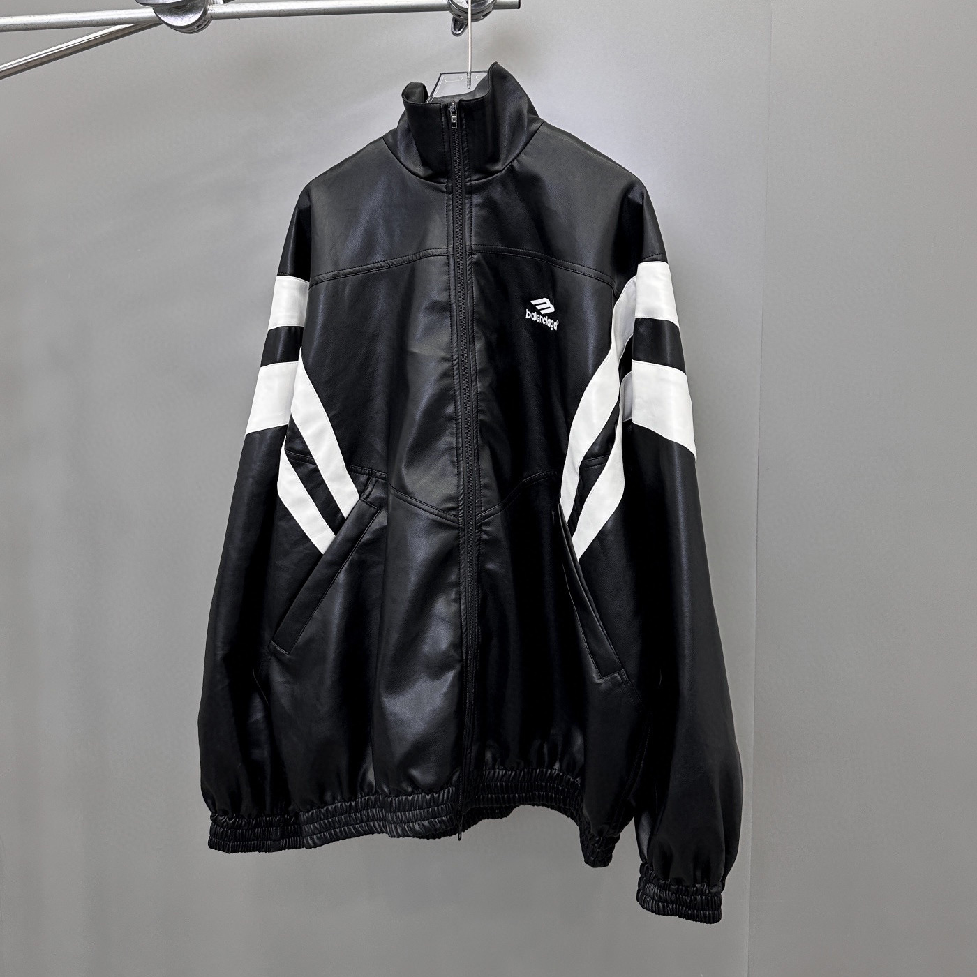 Balenciaga Leather Jacket With Loose Zipper #nigo96571
