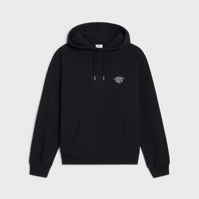 Celine WILTERN Black Printed Hooded Sweater #nigo21896