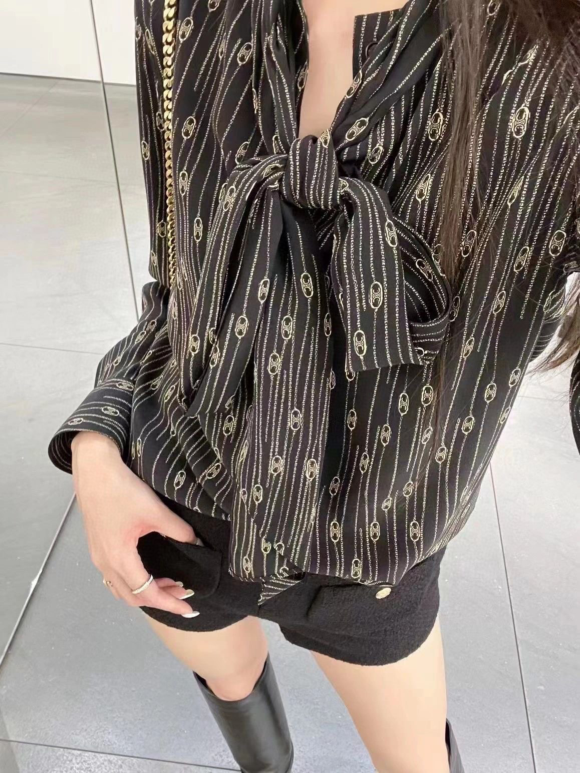 Celine Printed Long Sleeve Fashion Shirt #nigo21897