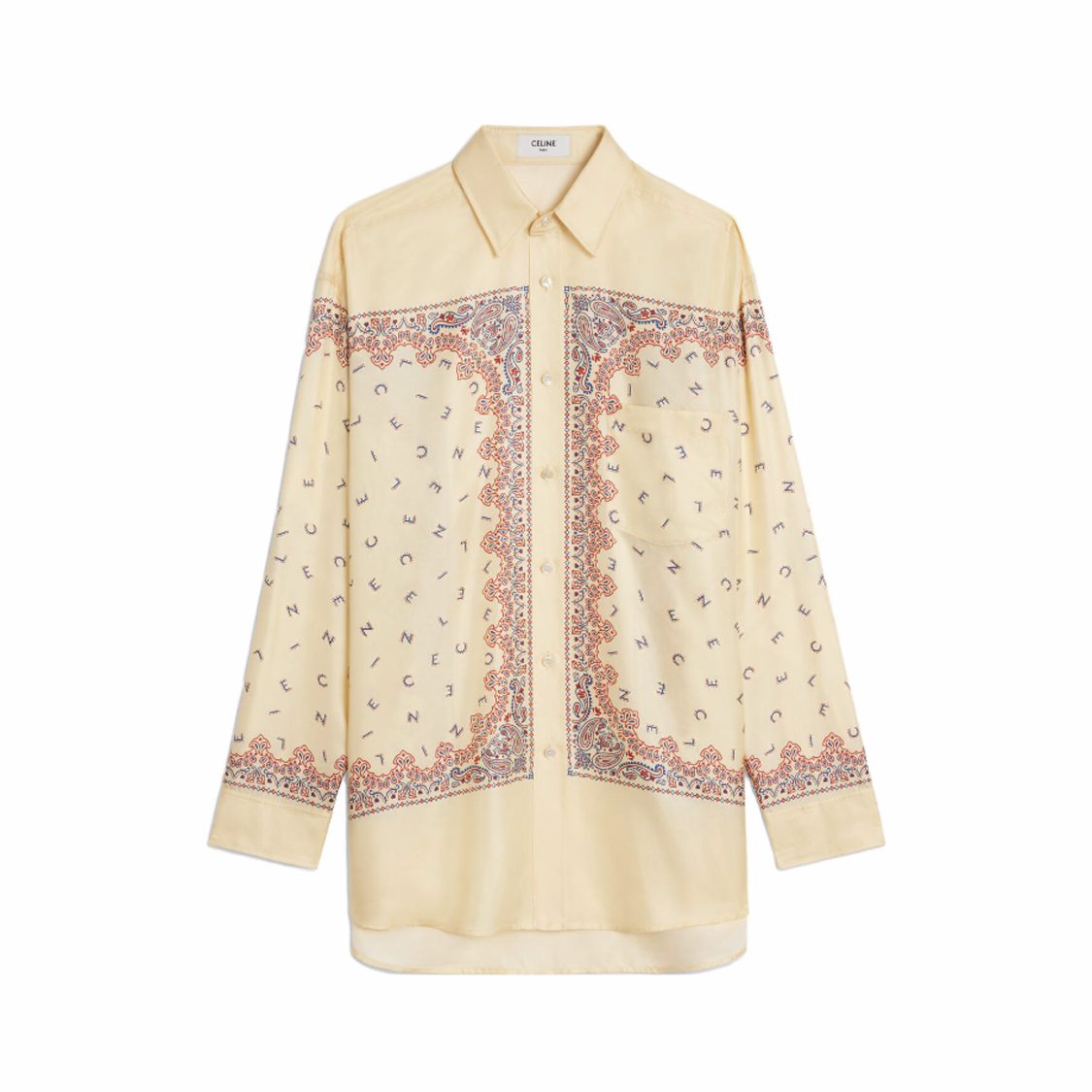 Celine Beige Printed Button Up Shirt #nigo21898