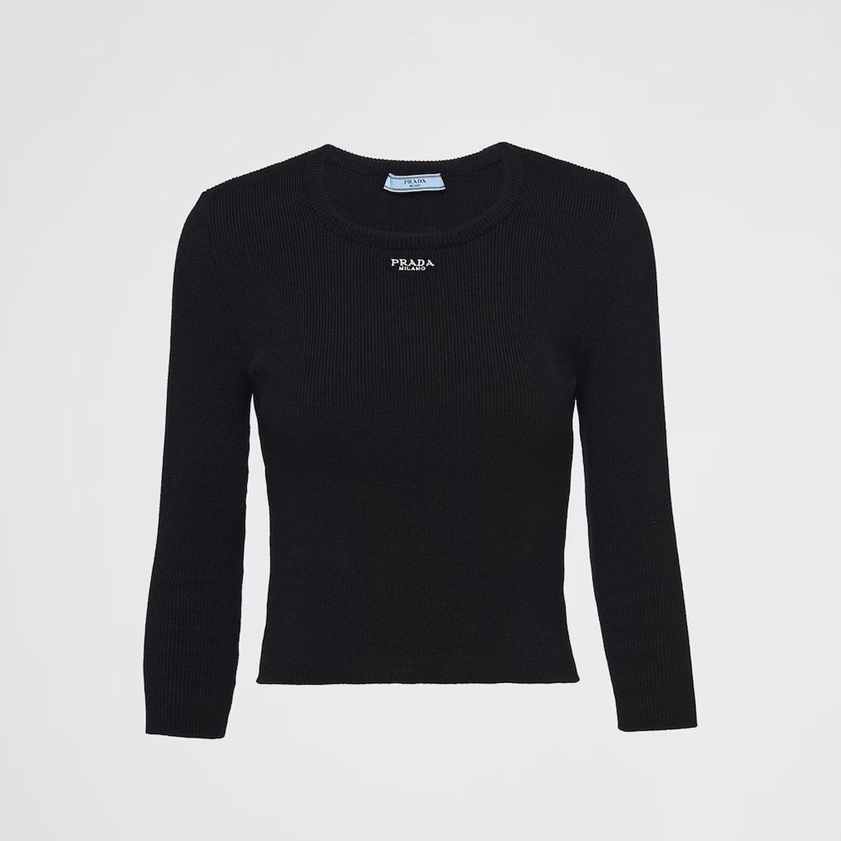 Prada Knitted Slim Fitting Short Sleeved Top #nigo21899