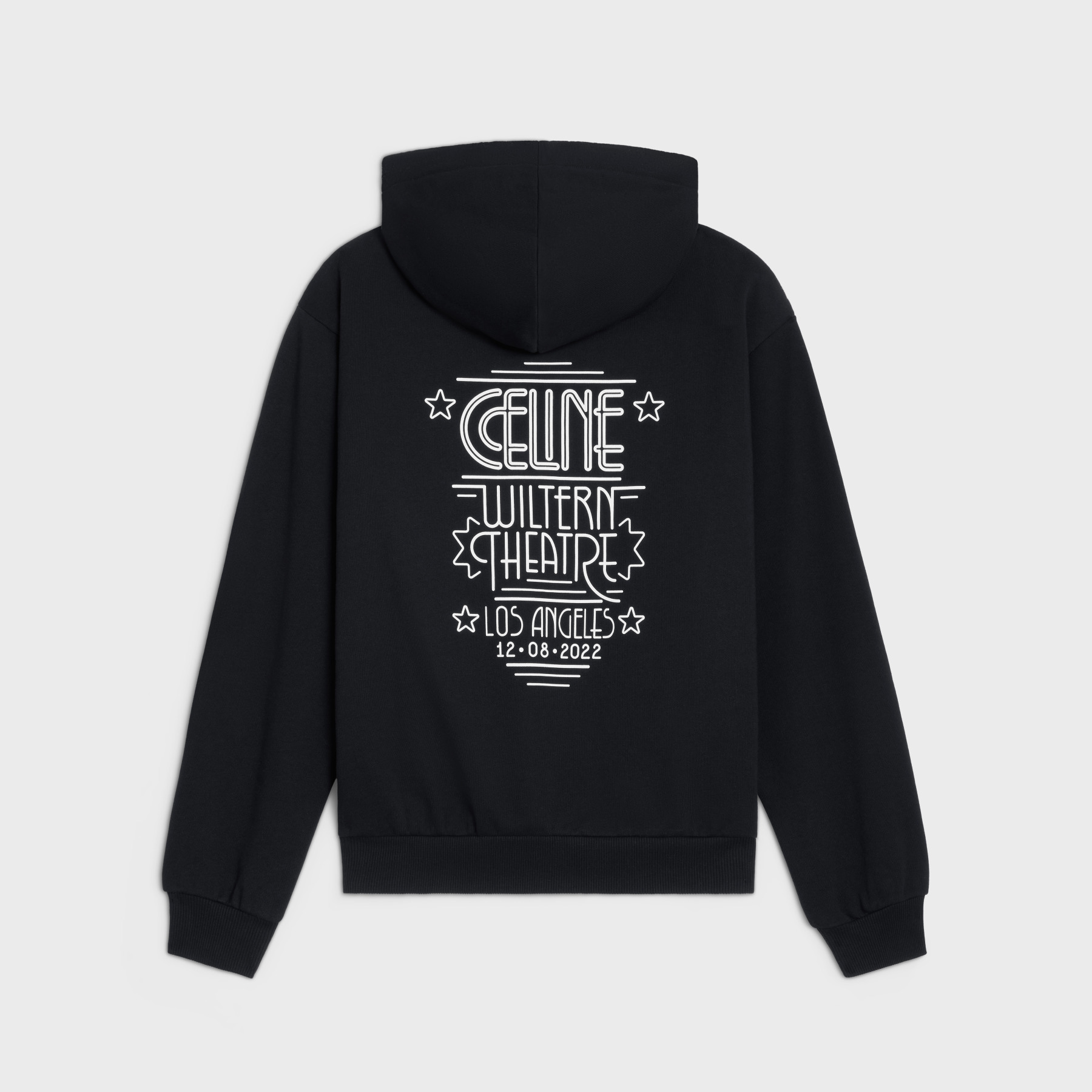 Celine WILTERN Black Printed Hooded Sweater #nigo21896