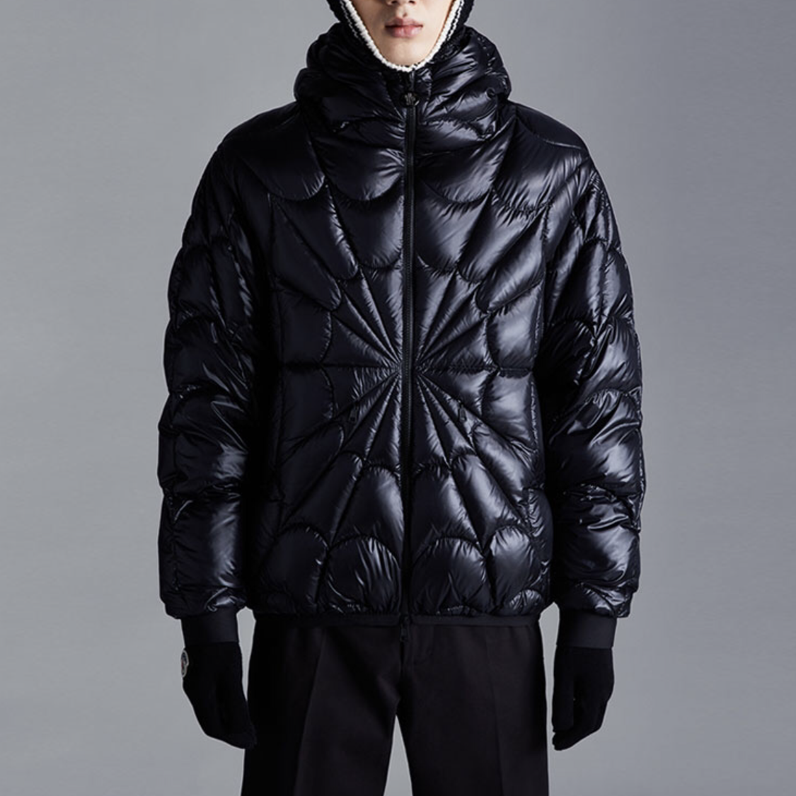 Moncler Black Hooded Long Sleeved Down Jacket #nigo21941