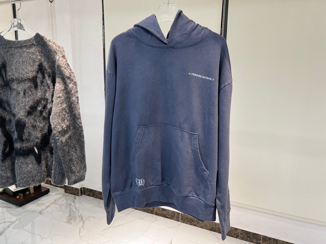 Chrome Hearts Navy Letter Hooded Sweater #nigo21929