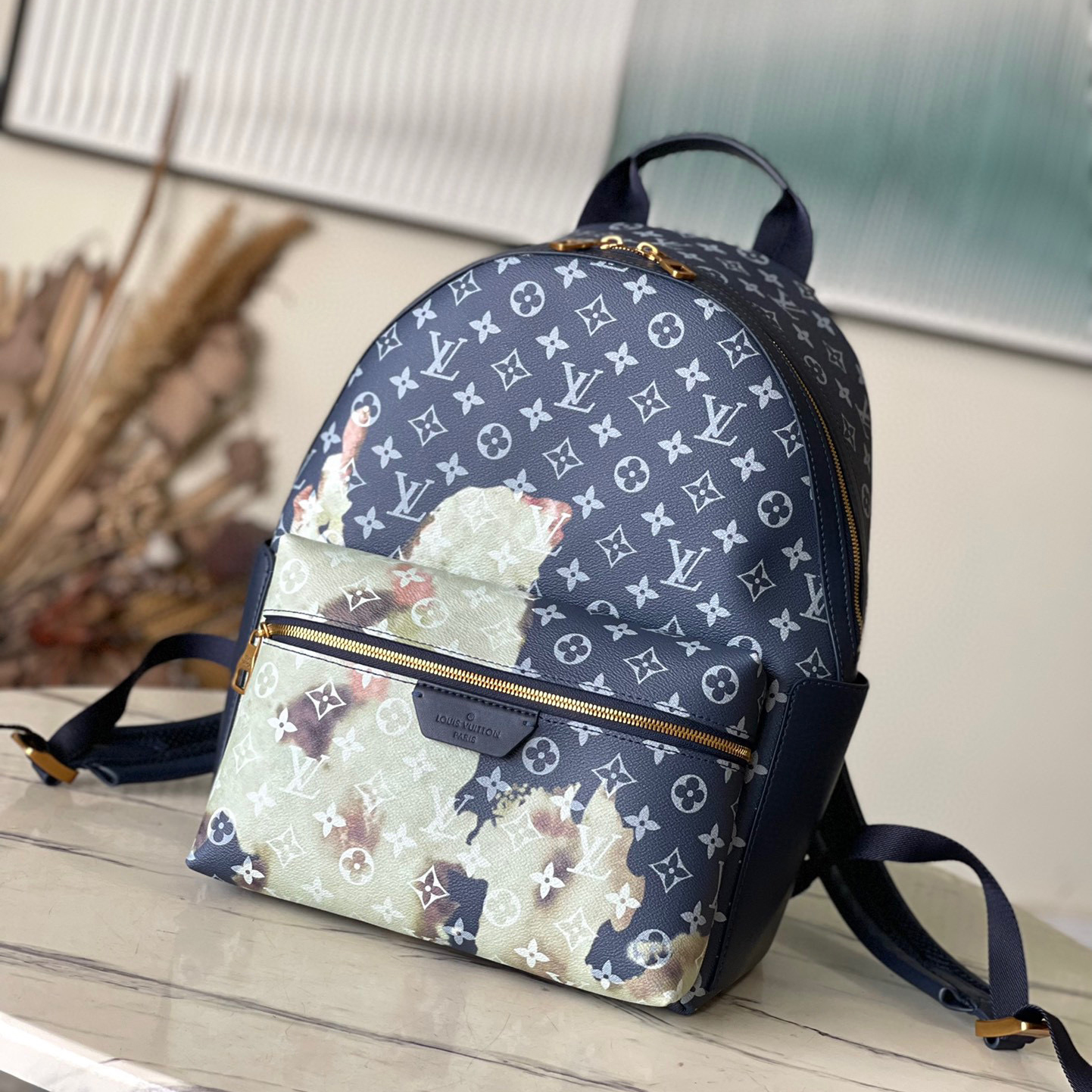 Louis Vuitton Leather Printed Backpack Bag #nigo21926