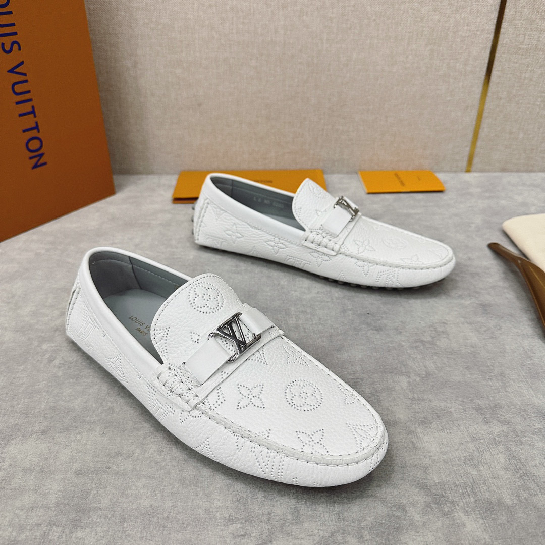 Louis Vuitton Leather Flat Bottomed Fashionable Leather Shoes #nigo21934