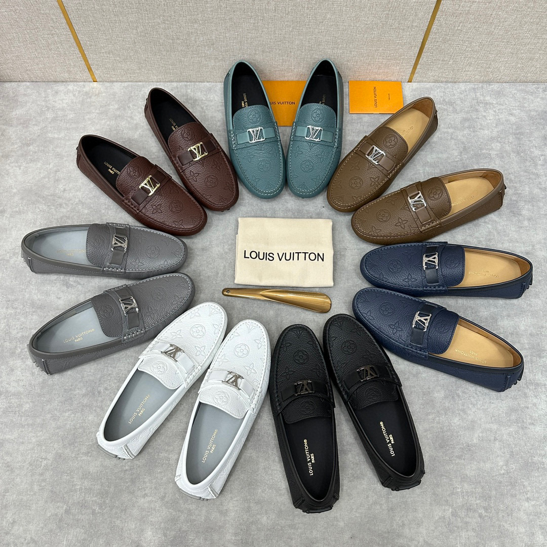 Louis Vuitton Leather Flat Bottomed Fashionable Leather Shoes #nigo21934