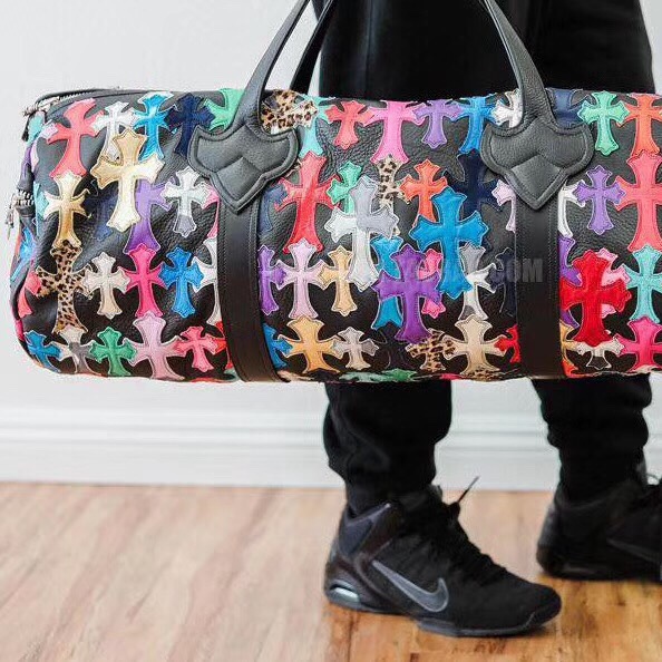 Chrome Hearts Black Leather Hand Luggage Bag #nigo21958