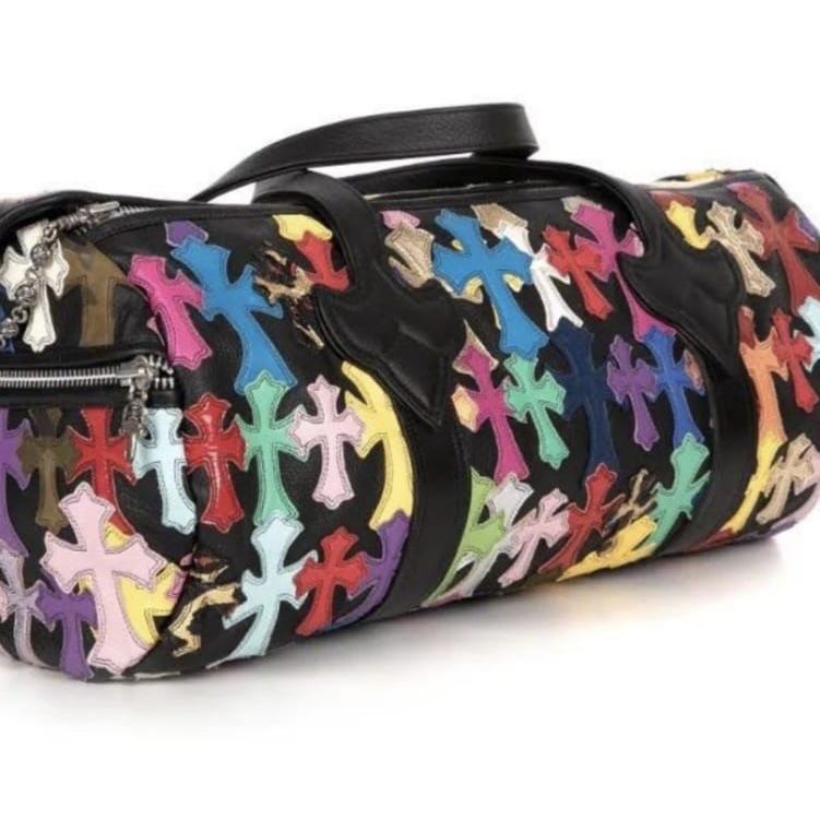 Chrome Hearts Black Leather Hand Luggage Bag #nigo21958