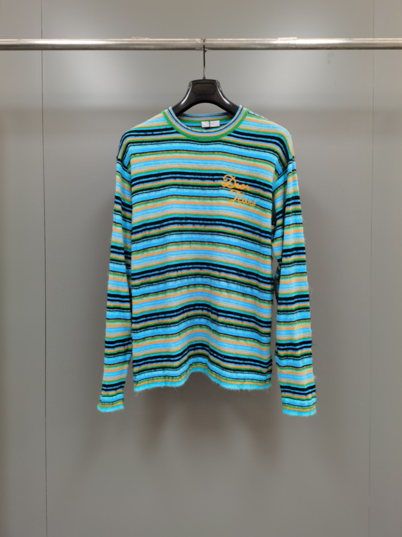 Dior TEARS Blue Striped Knit Top #nigo21965