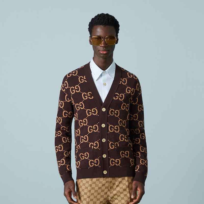 Gucci Knitted Button Printed Cardigan #nigo21956