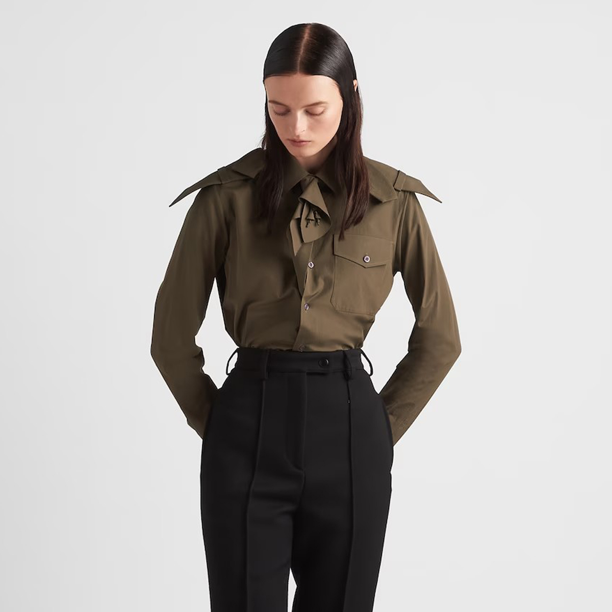 Prada Fashionable And Stylish Buttoned Shirt #nigo21954