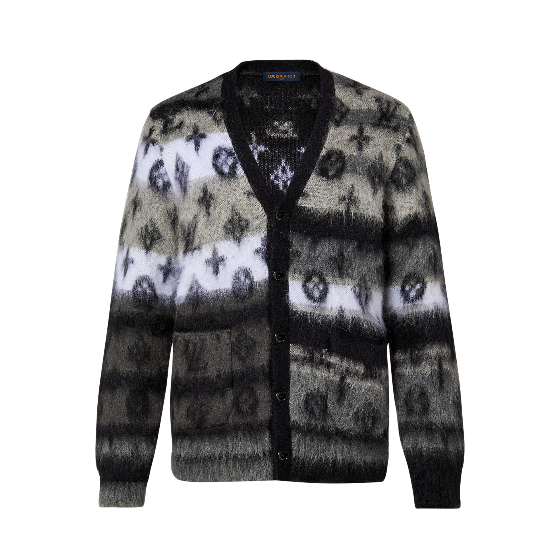 Louis Vuitton Monogram Mohair Cardigan Wool Single Breasted Jacket #nigo96617