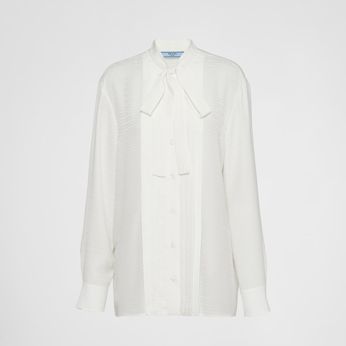 White silk long sleeved shirt #nigo21955