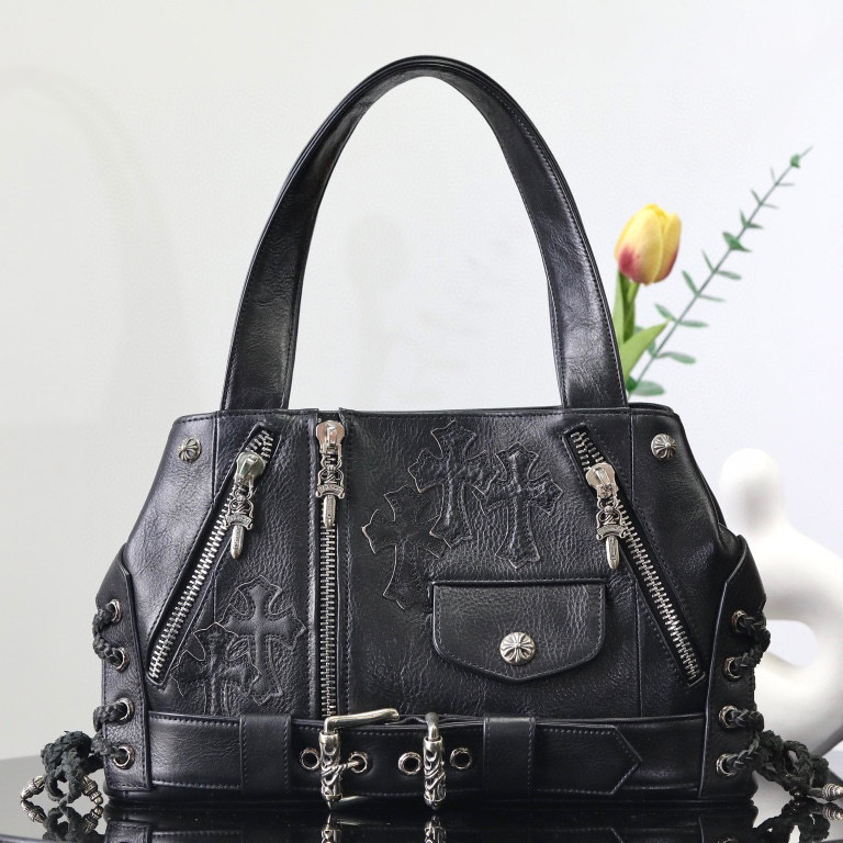 Chrome Hearts Leather Large Capacity Portable Bag #nigo21245