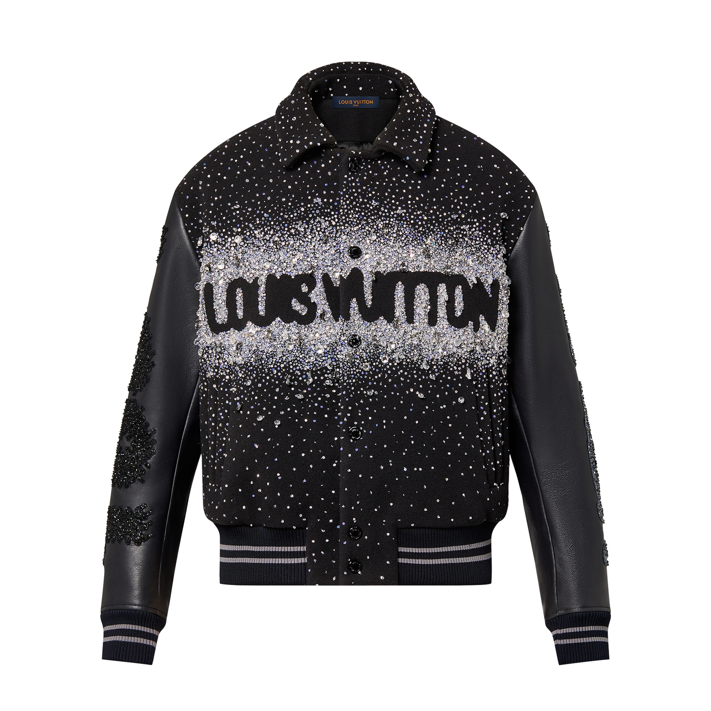 Louis Vuitton Rhinestone Lapel Button Down Jacket #nigo96595