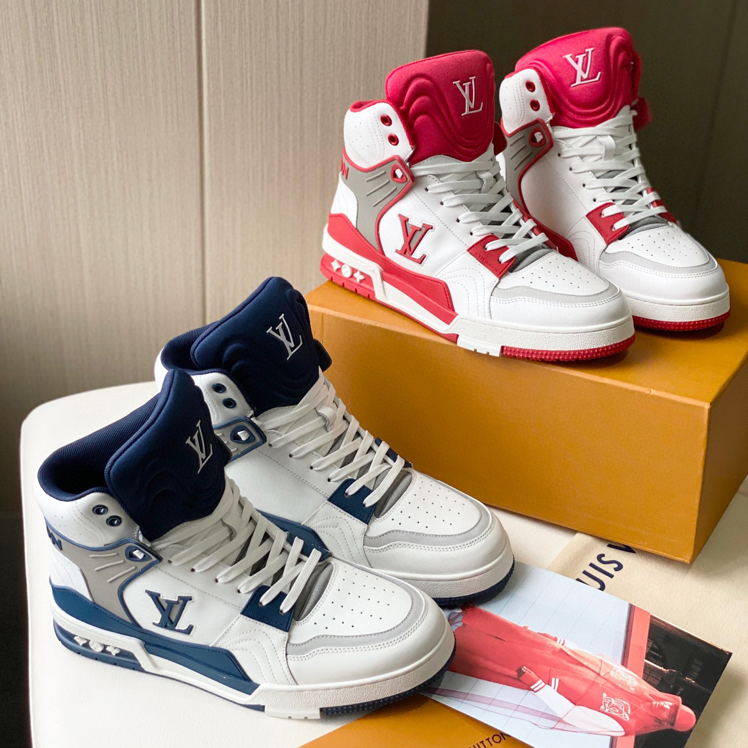 Louis Vuitton High Top Sports Casual Lace Up Shoes #nigo21947