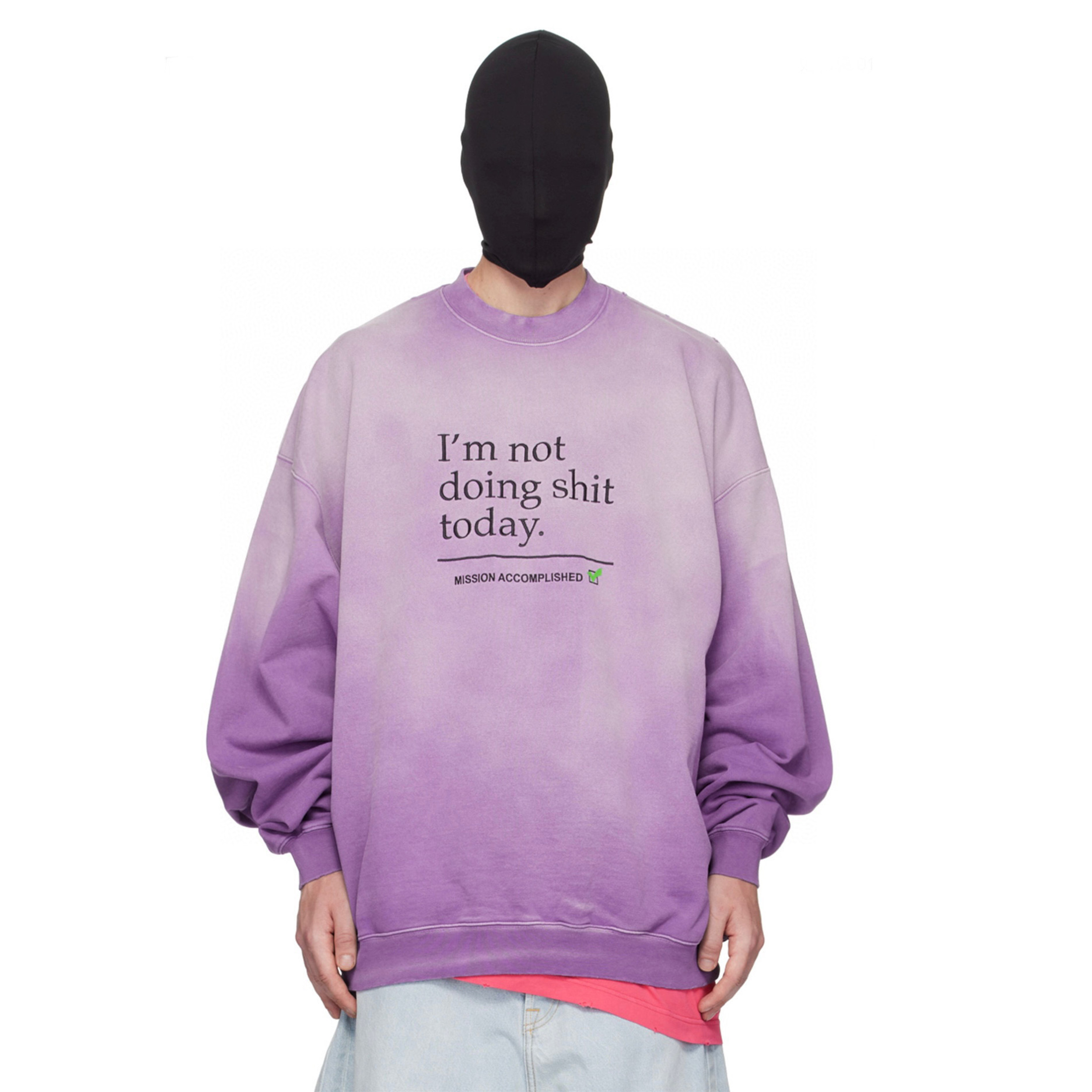 Vetements Letter Print Pullover Sweatshirt Ngvp #nigo6725